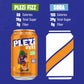 PLEZi FiZZ Orange Mango Sparkling Juice - Healthy Soda Alternative with Real Fruit Juice, No Added Sugar - Low Sugar Sparkling D