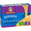 Annie'S Homegrown Real Classic Cheddar Shells Deluxe Rich & Creamy Macaroni & Cheese With Organic Pasta, Kids Mac & Cheese Dinner, 11.3 Oz (Pack Of 12)