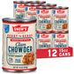 Snow s Manhattan Clam Chowder, 15 oz Can (Pack of 12) - 11g Protein per Serving - Ready-to-Serve Authentic Manhattan Style Reci