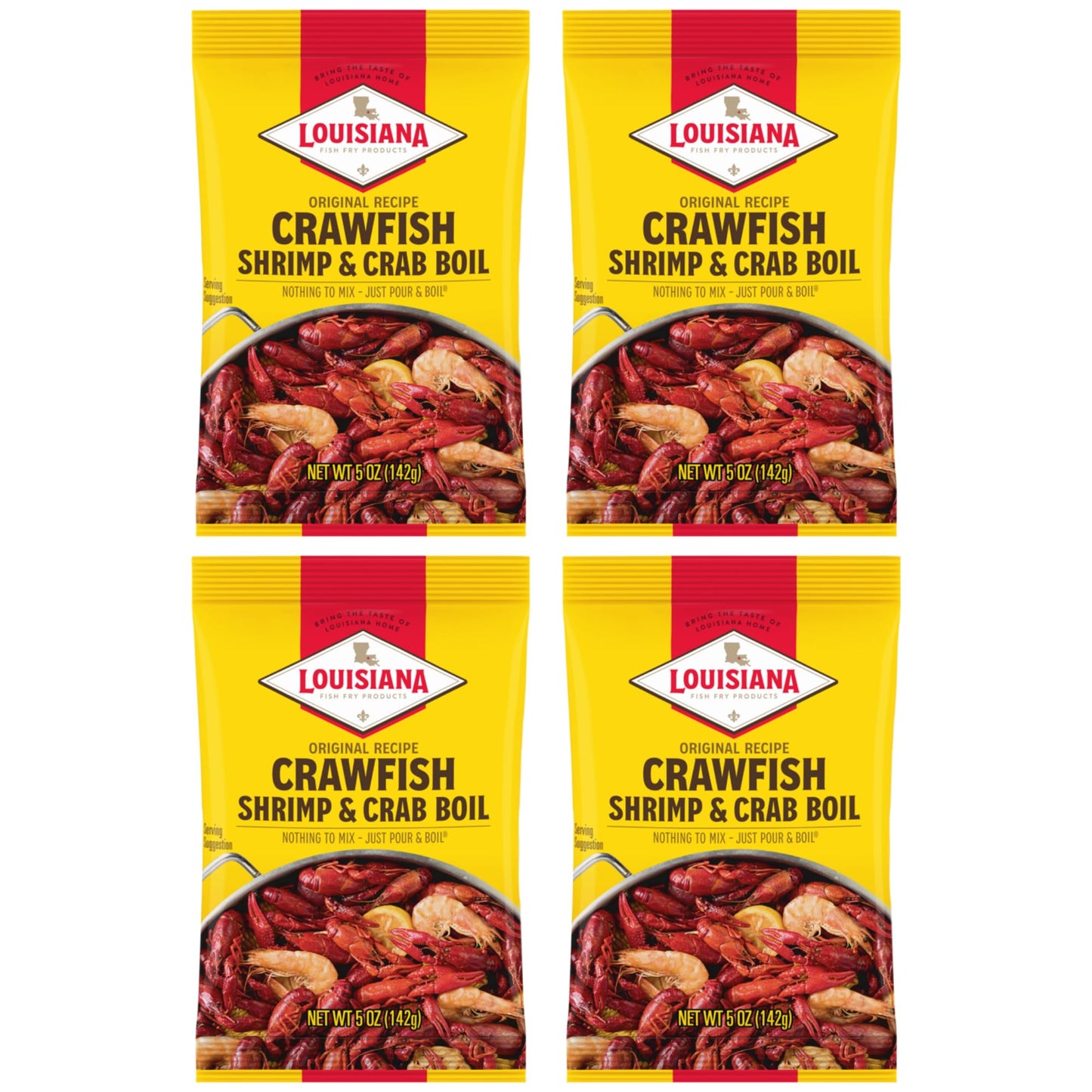 Louisiana Boil Crwfsh Crab Shrimp, 5 Oz (Pack Of 4)