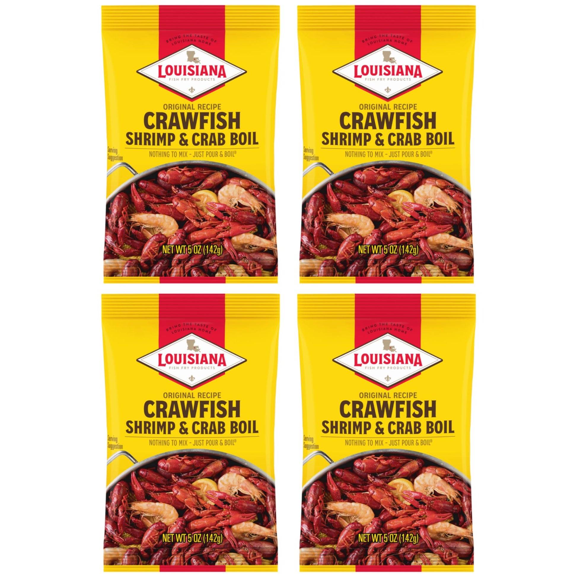 Louisiana Boil Crwfsh Crab Shrimp, 5 Oz (Pack Of 4)