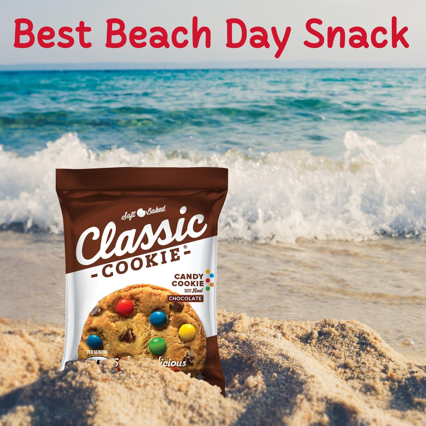 Classic Cookie, Soft Baked Cookie, Candy Cookie 3Oz, 8 Count Pack