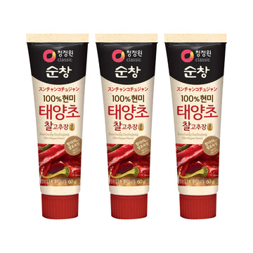 Taeyangcho Red Chili Paste Gold, Tube Type (3 Pack Of 2.11 Oz) By Chung-Jung-One