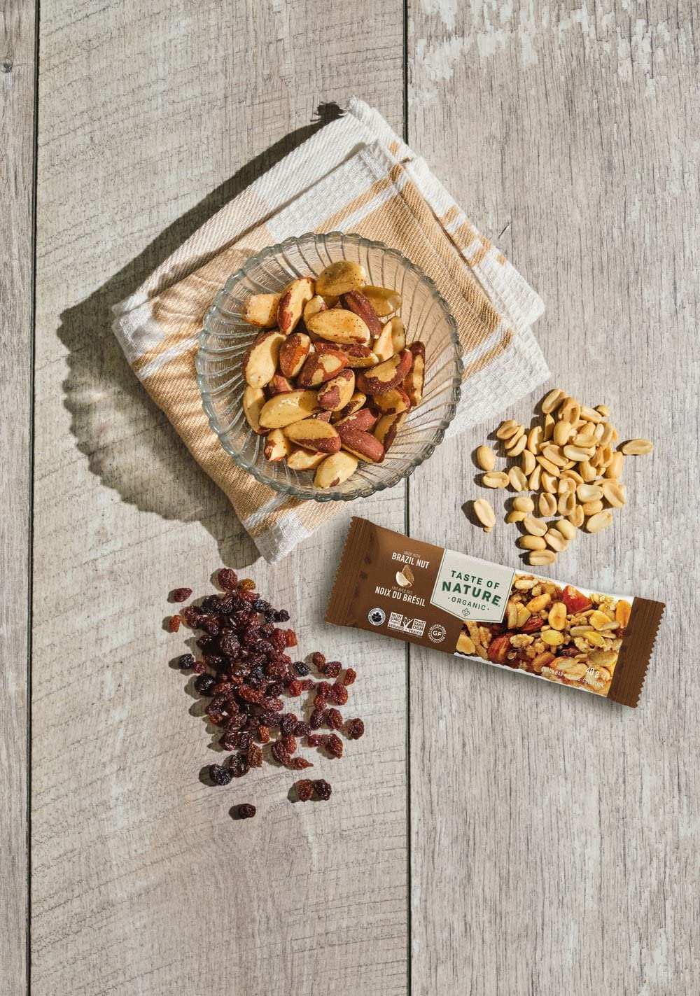 Taste of Nature Organic Snack Bars - Healthy, Gluten Free, Vegan - Variety Pack - 18 Bars x 40g Each