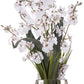 Nearly Natural Dancing Lady Orchid Silk Flower Arrangement, White, Model 1119-WH, Polyester and Glass Material