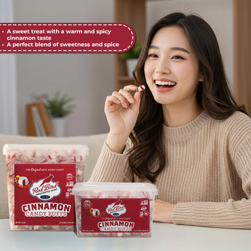 Red Bird Cinnamon Candy, Individually Wrapped, Gluten Free Breath Mints, 52 Oz