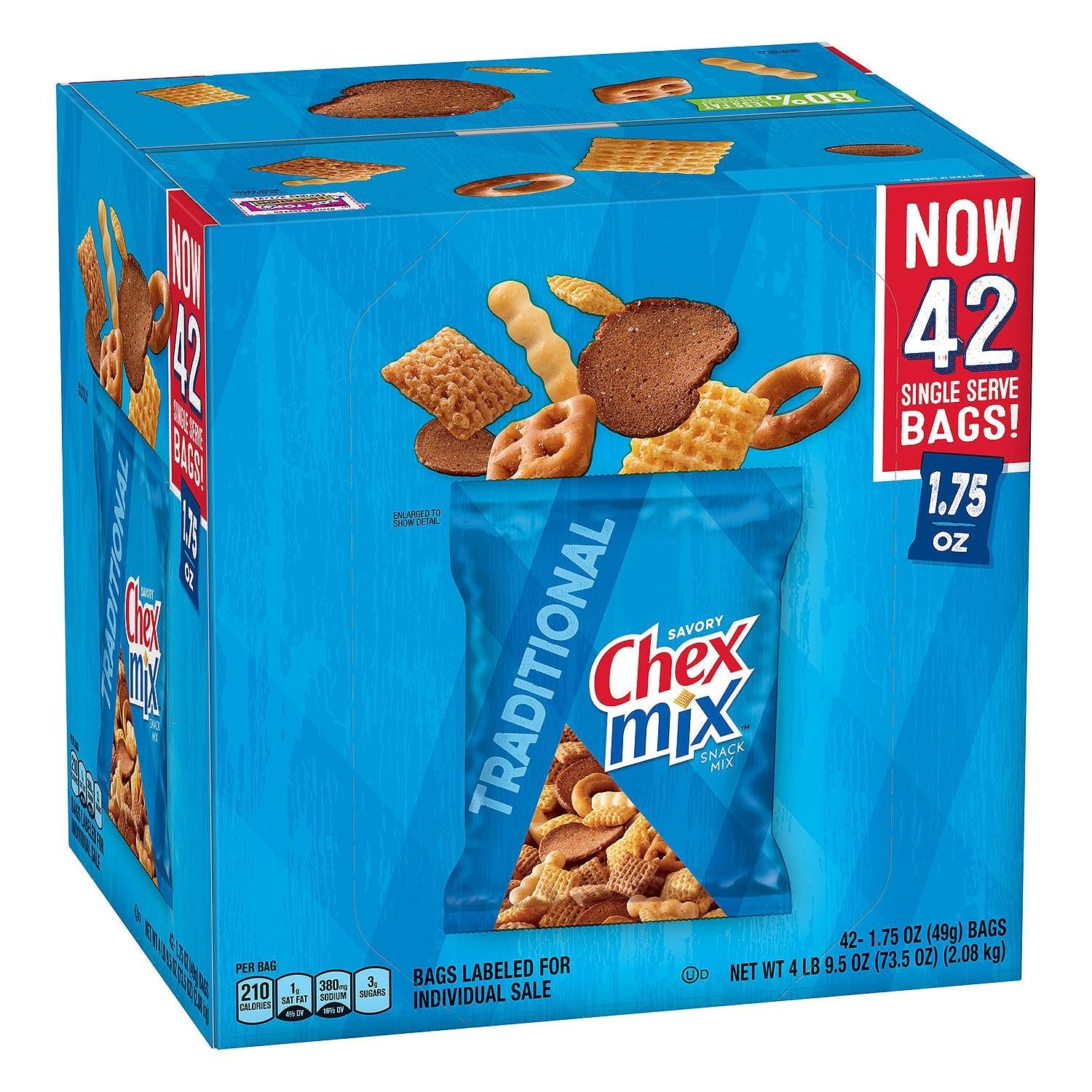 Product Of Chex Mix Traditional Snack Mix (42 Ct.) - [Bulk Savings]