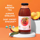 Just Ice Tea Organic Iced Tea, 16 Fl Oz Glass Bottles (Peach Oolong Tea, Pack Of 12)