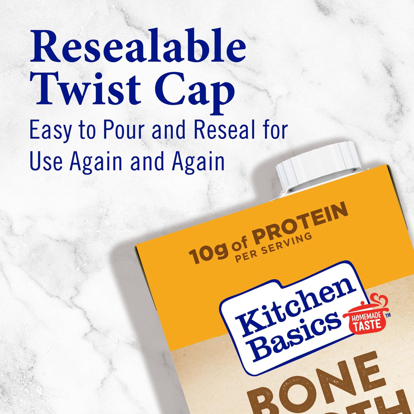 Kitchen Basics Chicken Bone Broth, 32 Fl Oz, Great for Soups and Side Dishes, Model 901385049