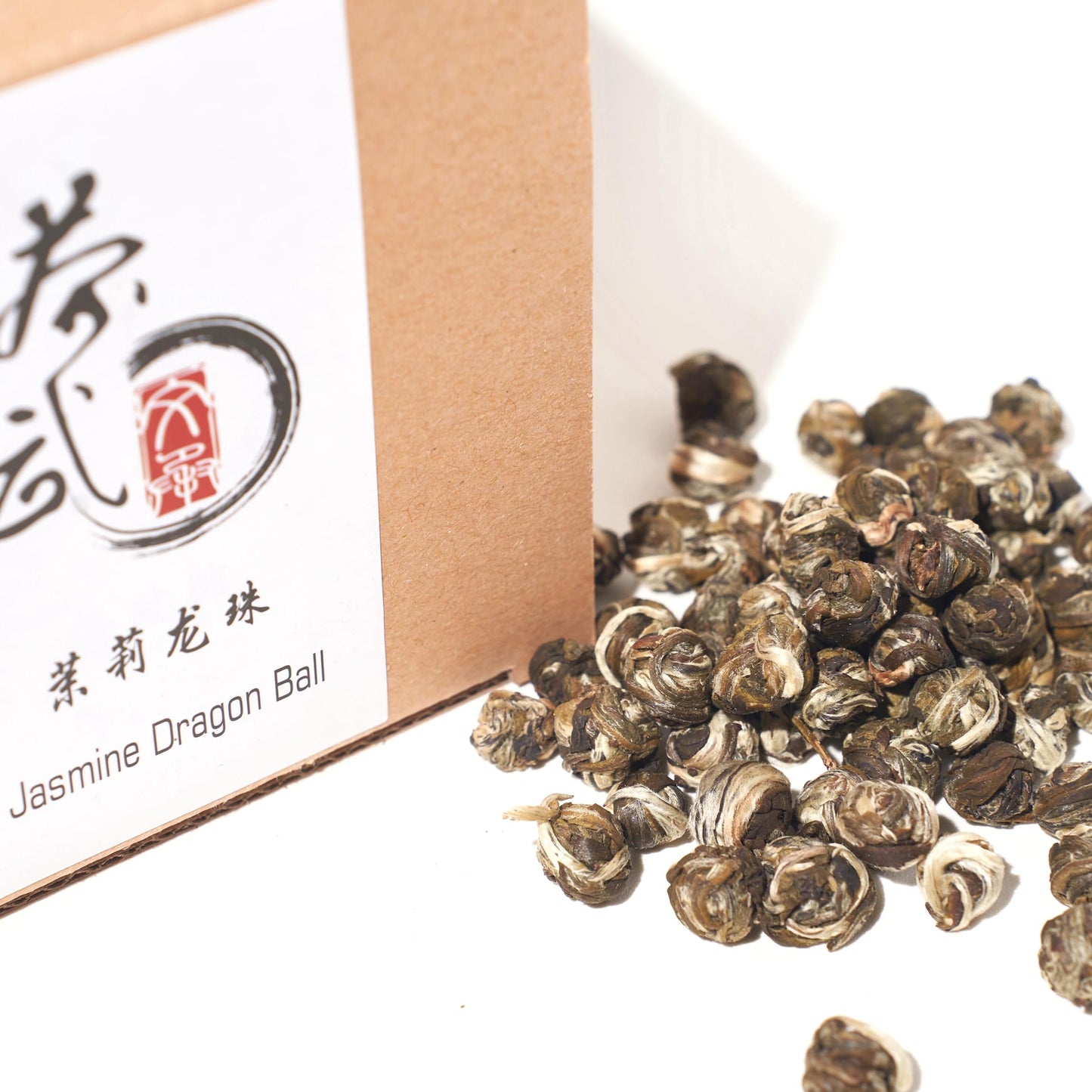 Cha Wu-[A] Jasmine Pearls Tea Dragon Ball,3.5Oz/100G,Loose Leaf Green Tea Of Chinese