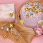 PEUTIER 30pcs Disco Ball Cupcake Toppers, Retro Cake Decorations, 70s Theme Party Supplies, Silver & Gold