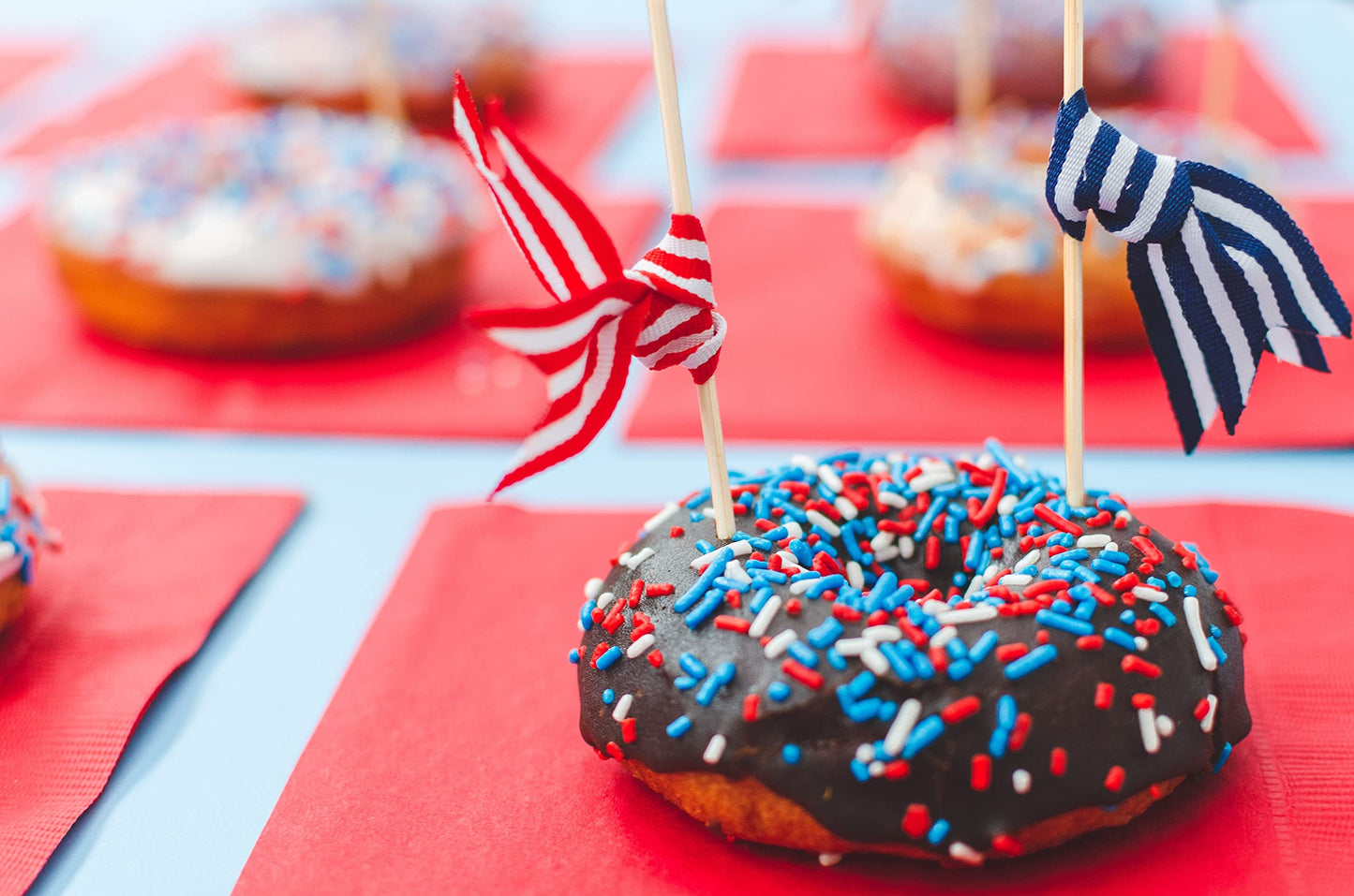 Unpretentious Red, White & Blue Sprinkles, 1.5 lb Decorative Dessert Topping, Patriotic Jimmies
