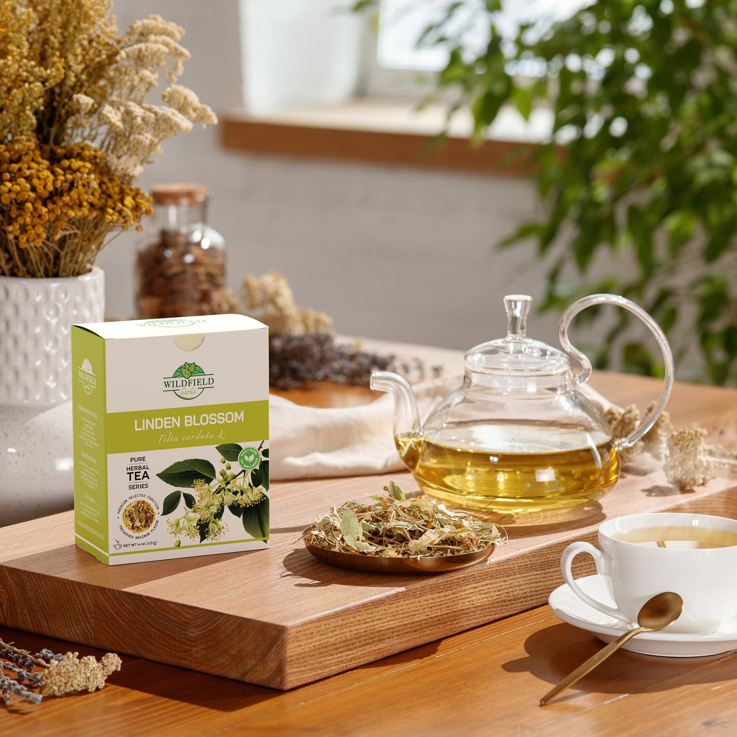 4 Oz. Linden Tea Dried Linden Flower Tea Herbal (Tilia Cordata) - 113G Linden Flowers Tea Herb Lipa