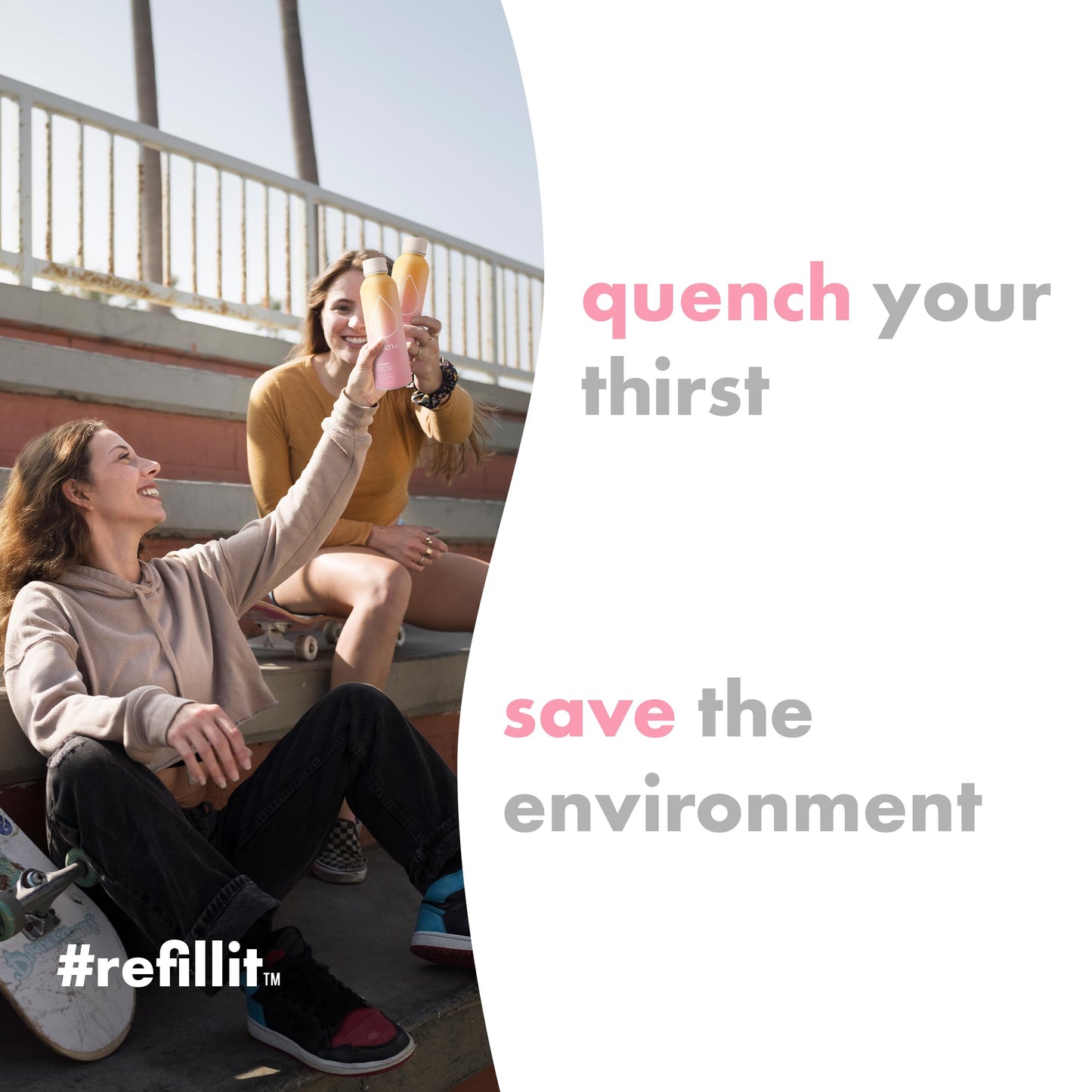 Path Raspberry Orange Flavored Sparkling Water - Ultra-Purified, Ph-Balanced Carbonated Soda Water In Aluminum Water Bottle - Bp