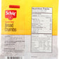 Schar - Bread Crumbs - Certified Gluten Free - No GMO's, Wheat, Lactose or Perservatives - (8.8 oz) 6 Pack
