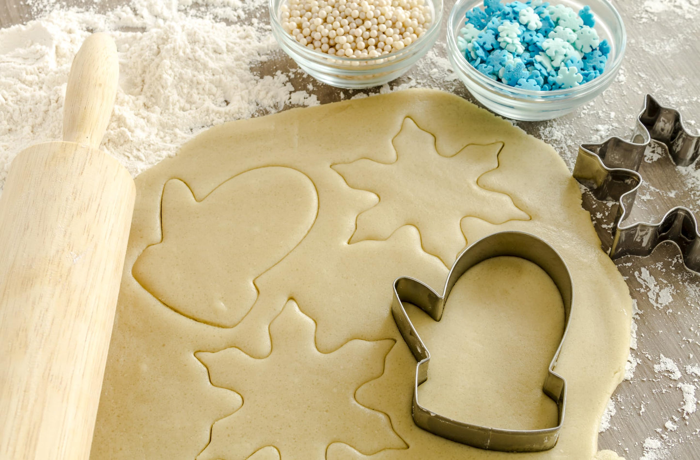 Snowflake Sprinkles - 1.7 Pounds - Winter Wonderland Decorating Sprinkle Mix, Great For Baking Cookies, Cakes, Cupcakes And More