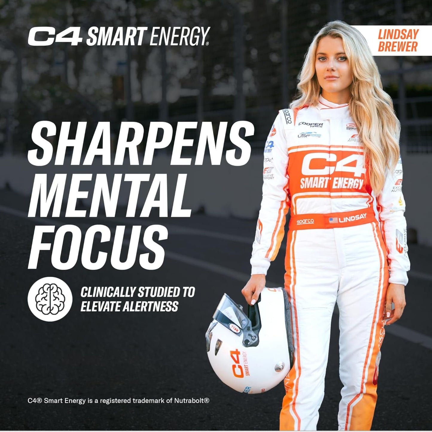 Cellucor C4 Smart Energy Drink - Boost Focus & Energy, 200mg Caffeine, Blue Raspberry, 12 Fl Oz (Pack of 12)