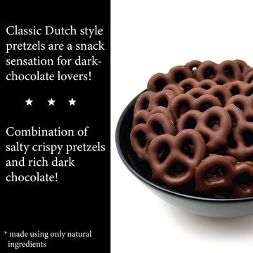 Liberty Bell Real Dark Chocolate Covered Mini Pretzels, 40 Ounce Bag