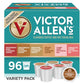 Victor Allens Coffee Holiday Favorites Variety Pack, 96 Count Single Serve Cups for Keurig, Brown