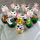 Gyufise 36Pcs Cow Cupcake Toppers Farm Animals Theme Moo Cupcake Picks Cow Cake Decorations For Cow Theme Baby Shower Kids Birth