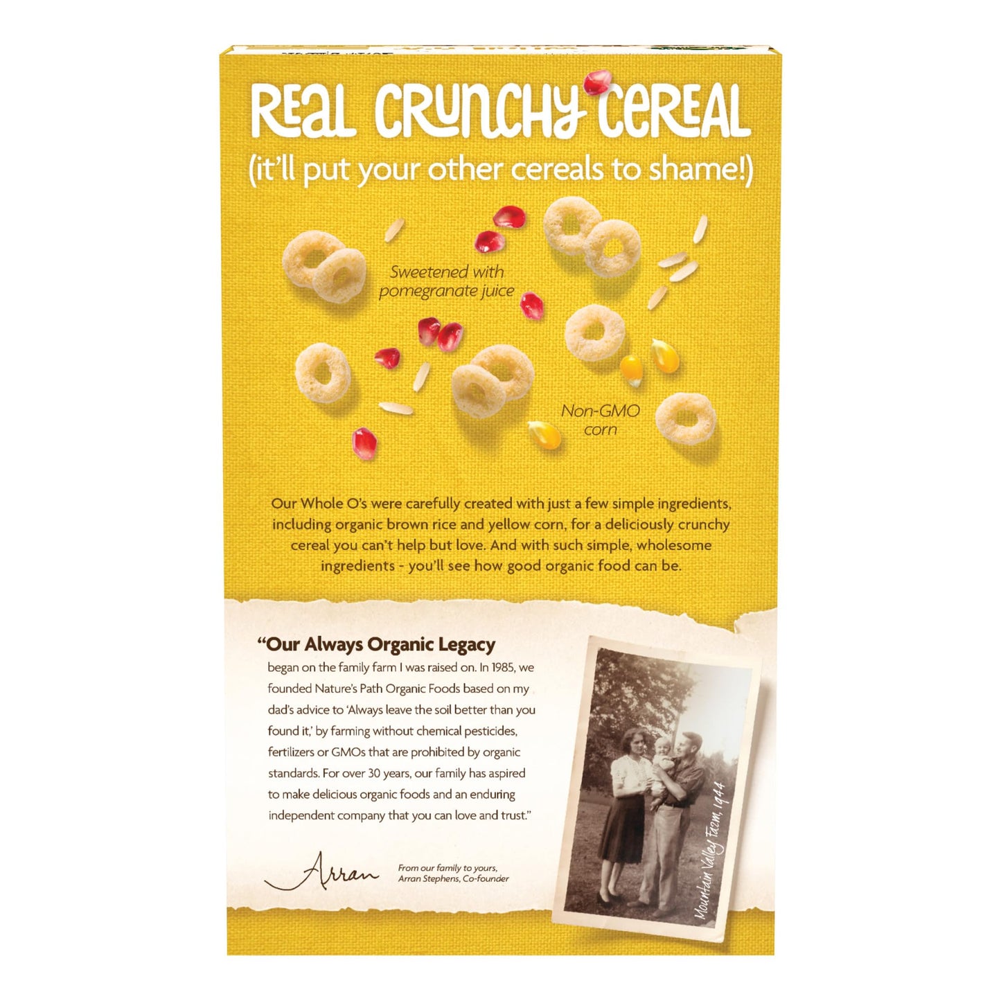 Nature s Path Organic Whole O s Cereal, 11.5 oz (Pack of 1), Gluten Free