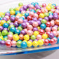 Shimmer Gumballs Pearl - Assorted Bubble Gum For Kids - Mix Fruit Flavored Gum 3.5 Oz Chewing Gum - Nostalgic Valentines Candy F