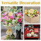 Wolpark Gold Mirror Acrylic Cupcake Toppers, 20pcs, 1.97 inches, Engraved Cake Picks for Birthday Party Decorations