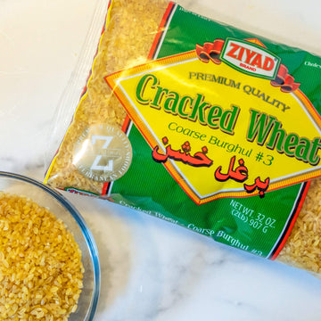 Ziyad Cracked Wheat, Number 3 Coarse Bulgur, Bread Filler Perfect For Bread Crumbs, Oats, Tabouli, Kibbeh, Curries! 32 Oz