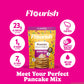 Flourish Protein Pancake & Waffle Mix, Birthday Cake Flavour, 430 g (2 Pack), High in Protein & Fiber, No Added Sugar
