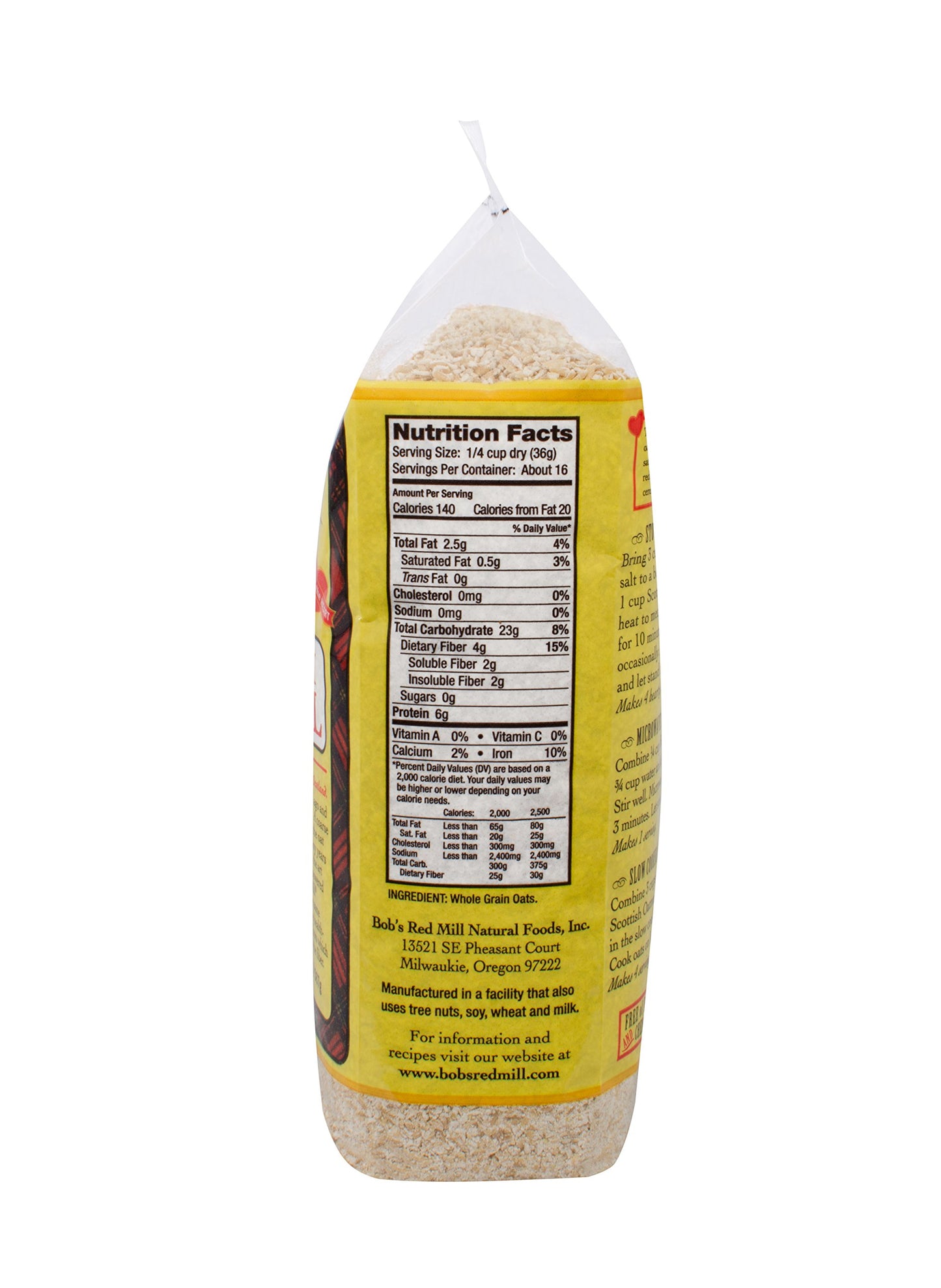 Bob'S Red Mill Scottish Oatmeal, 20 Oz (4 Pack)