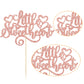 Ephlyn 1Pc Little Sweetheart Cake Topper Pink Glitter Sweet Love Wedding Bridal Shower Valentine'S Day Cake Pick For Valentine'S