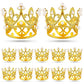Funrous 12 Pieces Crown Cake Topper Queen Crown Mini Crown Tiny Crown For Cake Topper Princess Decorative Crown Pearl Crystal Ti