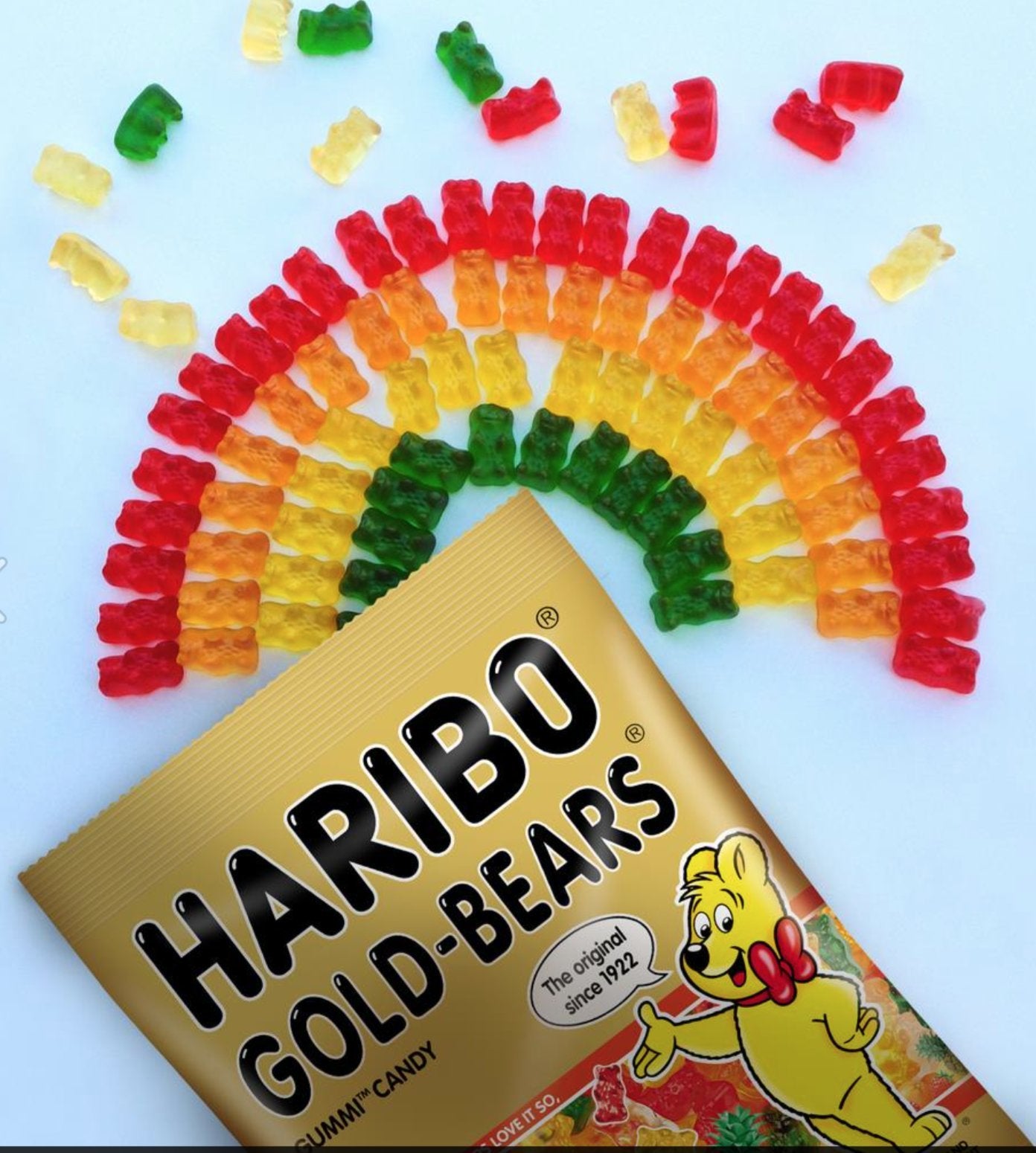 Haribo Goldbears, Gummi Candy, 5 Oz Bags (12 Packs) Assorted Flavors