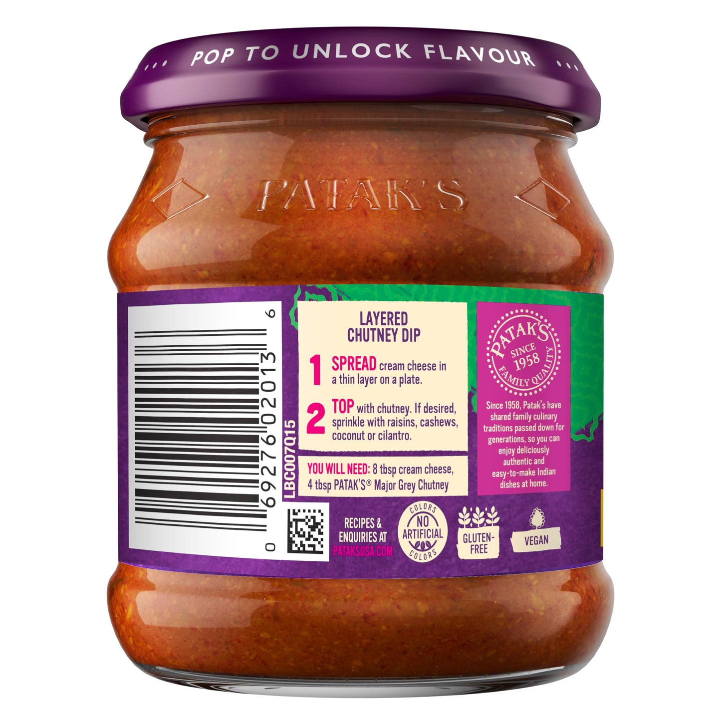 Patak'S Major Grey Chutney - 12 Oz (Pack Of 3) – With Mangos, Ginger, And Spices, No Artificial Flavors Or Colors, Gluten Free, Vegetarian Friendly