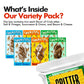 Hotlix Crick-Ettes Edible Bugs (6-Pack) | Salt N Vinegar, Bacon & Cheese, Sour Cream & Onion | Dried Crickets To Eat | Weird Snacks For Humans & Pets | Edible Crickets For Parties & Exotic Snacks