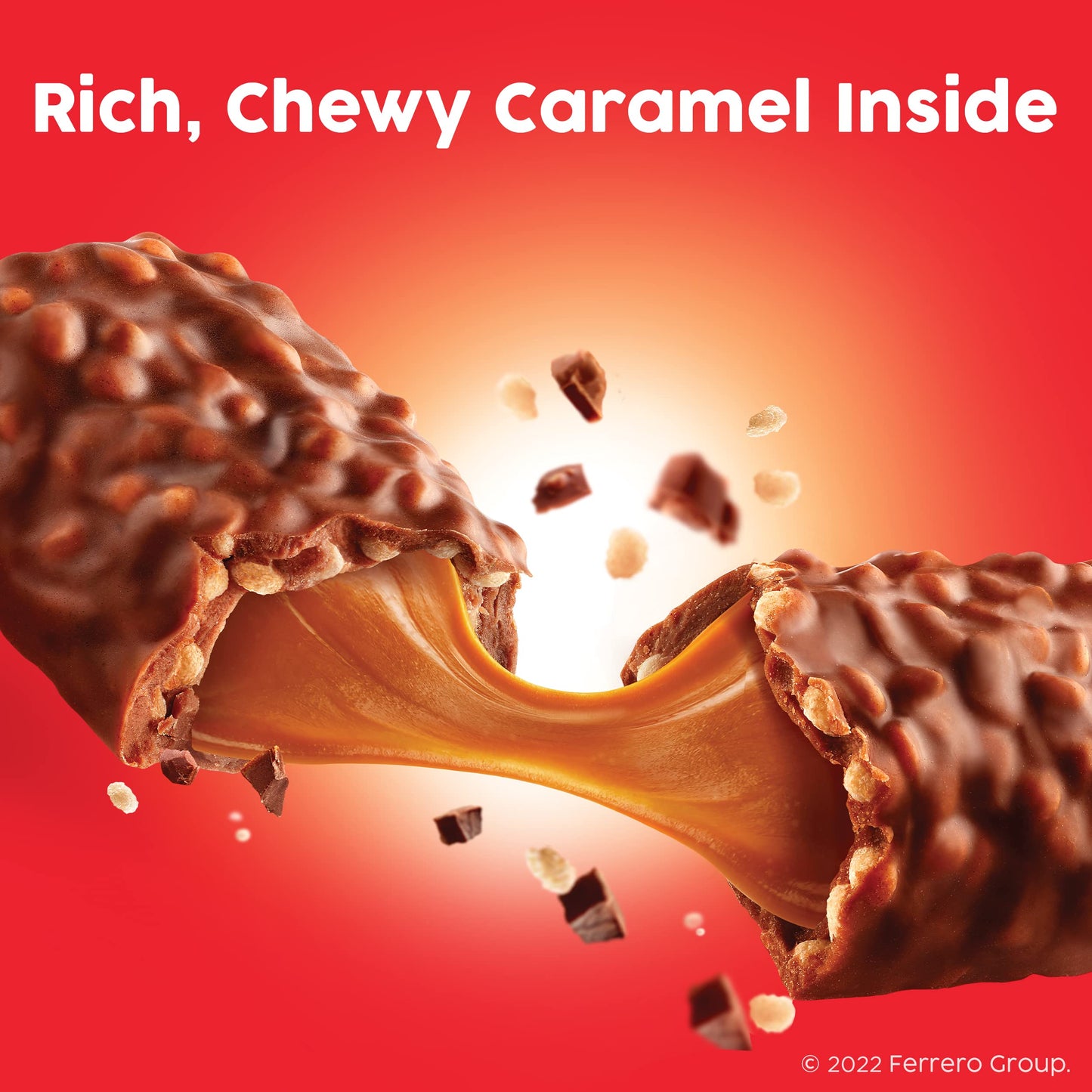 100 Grand Crispy Milk Chocolate With Caramel, Full Size Individually Wrapped Candy Bars, 1.5 Oz Each, Bulk 36 Count Box