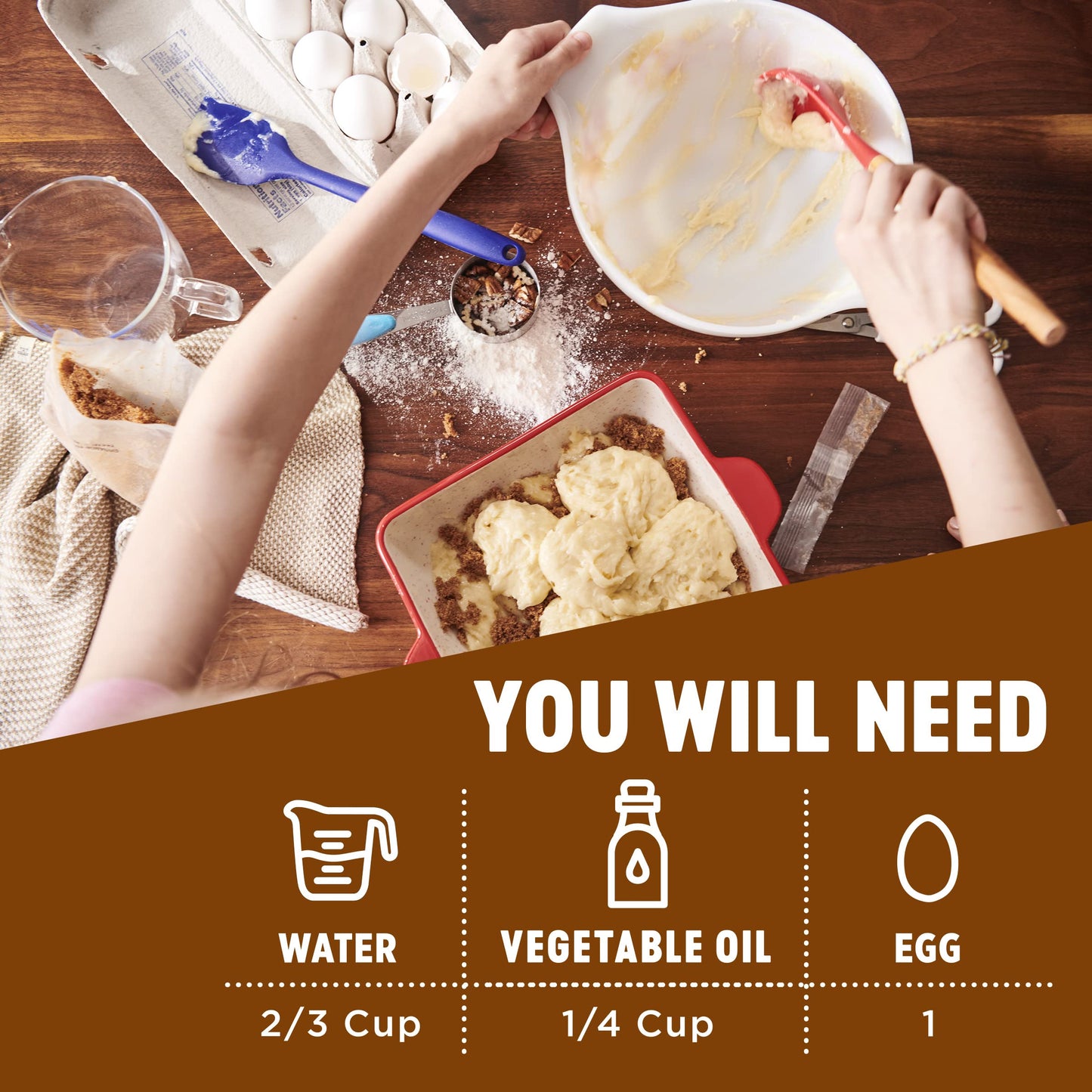 Krusteaz Cinnamon Swirl Crumb Cake & Muffin Mix, Made With No Artificial Flavors Or Colors, Also Makes Muffins, 21-Ounce Box (Pa