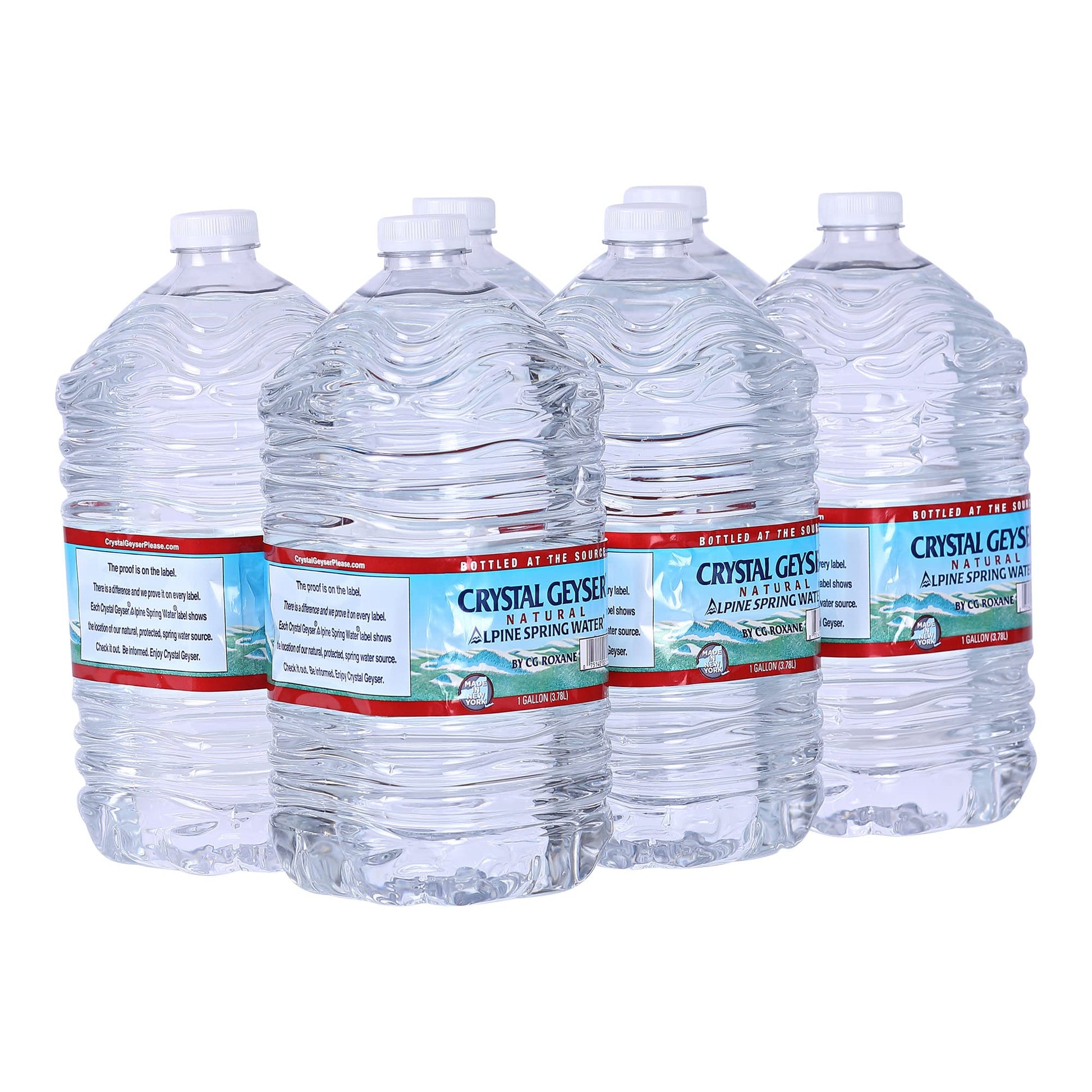 Crystal Geyser Alpine Spring Water, Drinking Water Bottled at the Source, 6 Gallons