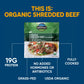 Wild Planet Usda Organic Shredded Beef With Beef Broth And Sea Salt, 3 Oz Pouch (Pack Of 24)
