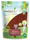 Food to Live Organic Red Quinoa, 8 Ounces Non-GMO, Whole Grain, Kosher, Vegan, Sirtfood, Bulk. Rich in Essential Amino Acids, Pr