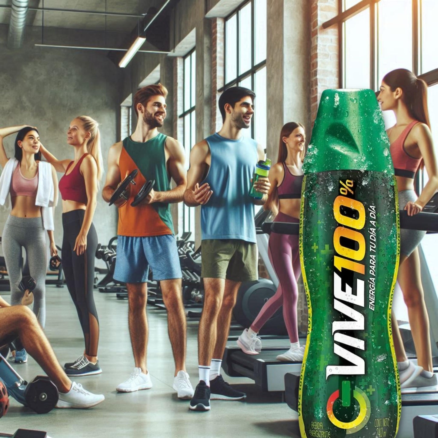 Generic Vive 100% - Bebida energizante por 380 ml - Incluye Paquete de 6 unidades - Energy drink 12.8 fl oz - Includes Pack of 6