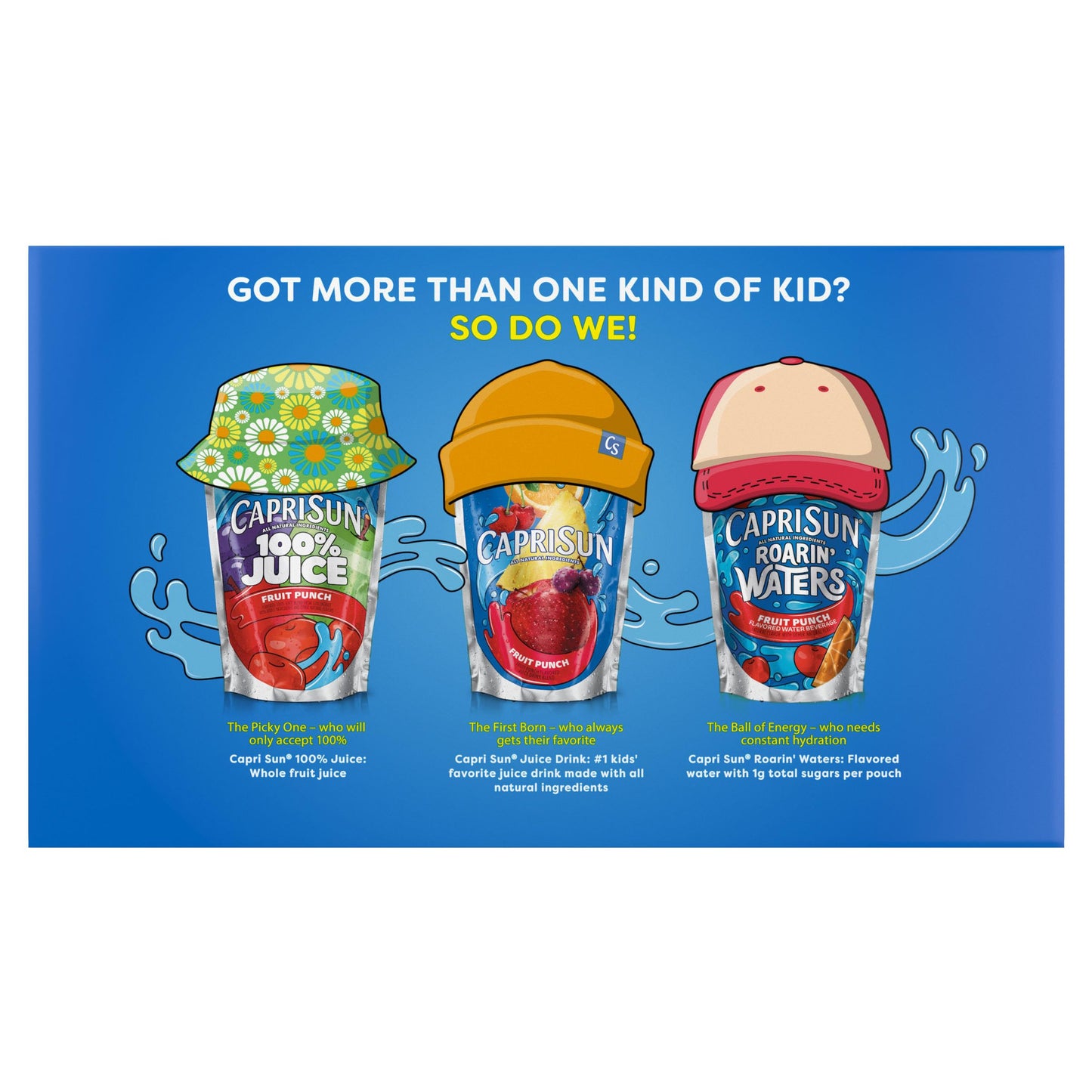 Capri Sun Pacific Cooler Mixed Fruit Naturally Flavored Kids Juice Drink Blend (10 ct Box, 6 fl oz Pouches)