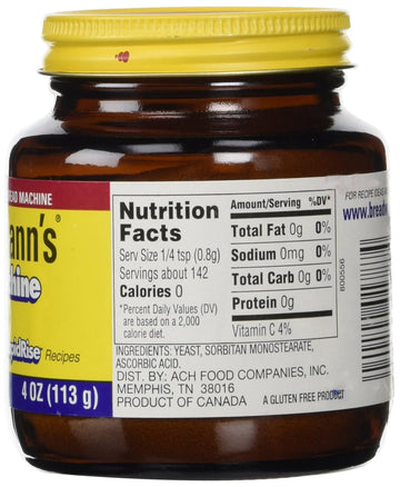 Fleischmann's Yeast for Bread Machines, 4-Ounce Jars (Pack of 3)