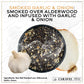 Caravel Gourmet Infused Sea Salt Mega Sampler - Smoked Bacon Chipotle, Salt & Pepper, Garlic Herb, Black Lava - 4 oz Jar 4-Pack
