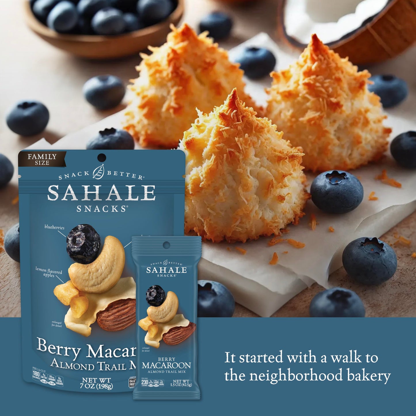 Sahale Snacks Trail Mix, Berry Macaroon Flavor, 1.5 Ounce (Pack of 18), Model 893869003615