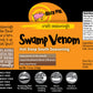 Dizzy Pig Swamp Venom Hot Deep South Seasoning Rub (8Oz Shaker) - Seasons 30+Lbs Of Food - Hand Made In The Usa - Msg Free, Glut