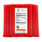 The Honey Jar Cinnamon Flavored Raw Honey Sticks - 100 Count Honey Straws for Tea and Coffee