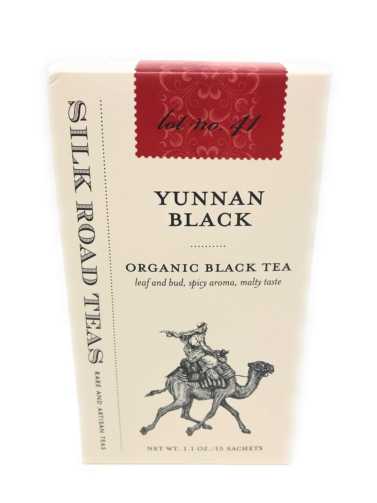 Silk Road Teas, Organic Yunnan Black Tea, English Breakfast Tea, Fair Trade, Spicy Aroma & Malty Taste, ''Mocha Of Tea'', Enjoy