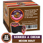 Crazy Cups Flavored Coffee Pods, Berries & Cream, Medium Roast, 22 Count, Compatible with Keurig K Cup Machines