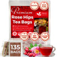 FRESHDRINKUS Rosehip Tea Bags, 100% Natural Herbal Tea, 75 Tea Bags, Caffeine-Free, Vegan, No Sugar, No Gluten